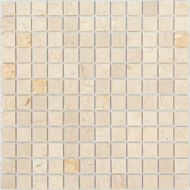 Мозаика Caramelle mosaic Pietrine 4 мм Botticino MAT 29,8x29,8 см