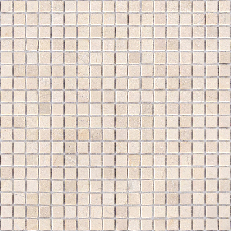 Мозаика Caramelle mosaic Pietrine 4 мм Crema Marfil MAT 30,5x30,5 см