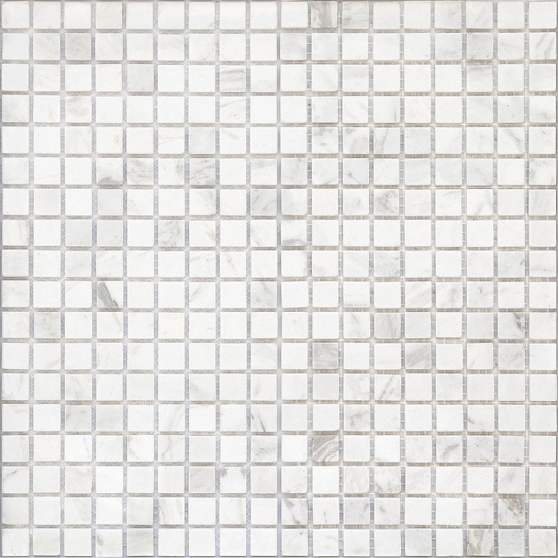 Мозаика Caramelle mosaic Pietrine 4 мм Dolomiti bianco MAT 30,5x30,5 см