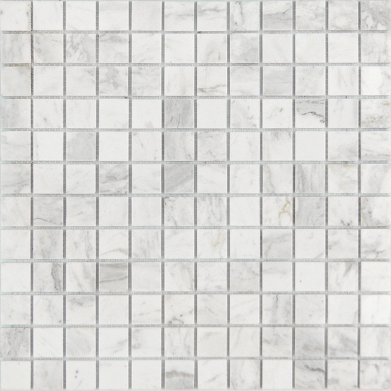 Мозаика Caramelle mosaic Pietrine 4 мм Dolomiti bianco MAT 29,8x29,8 см