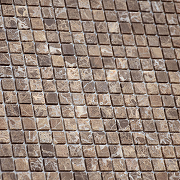 Мозаика Caramelle mosaic Pietrine 4 мм Emperador Dark MAT 30,5x30,5 см-1