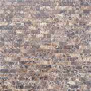 Мозаика Caramelle mosaic Pietrine 4 мм Emperador Dark POL 29,8x29,8 см-1