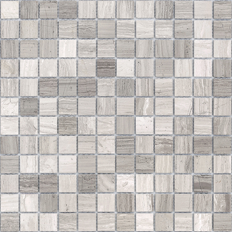 Мозаика Caramelle mosaic Pietrine 4 мм Travertino Silver POL 29,8x29,8 см
