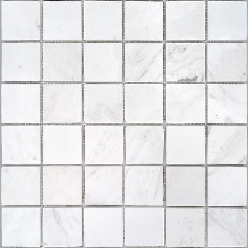 цена Мозаика Caramelle mosaic Pietrine 7 мм Dolomiti bianco MAT 30,5x30,5 см