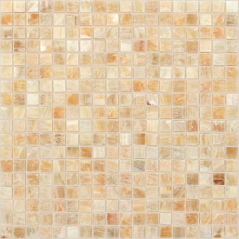 Мозаика Caramelle mosaic Pietrine 7 мм Onice beige POL 30,5x30,5 см