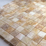 Мозаика Caramelle mosaic Pietrine 7 мм Onice beige POL 29,8x29,8 см-1
