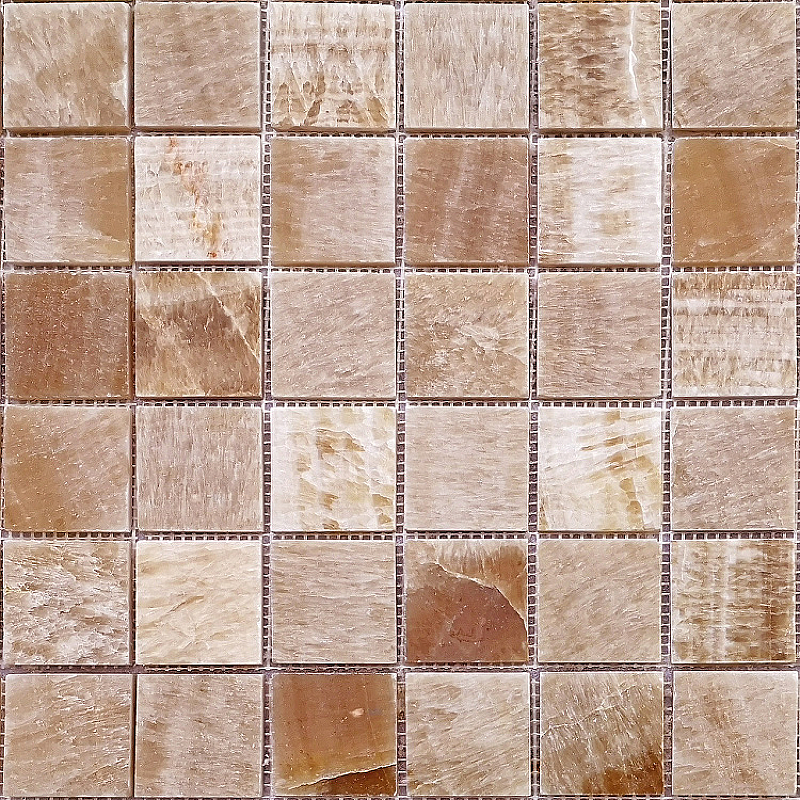 Мозаика Caramelle mosaic Pietrine 7 мм Onice legno POL 30,5x30,5 см