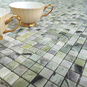 Мозаика Caramelle mosaic Pietrine 7 мм Onice Verde oliva POL 30,5x30,5 см-1