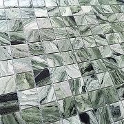 Мозаика Caramelle mosaic Pietrine 7 мм Onice Verde oliva POL 30,5x30,5 см-1