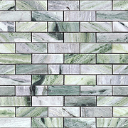 Мозаика Caramelle mosaic Pietrine 7 мм Onice Verde oliva POL 29,8x29,8 см
