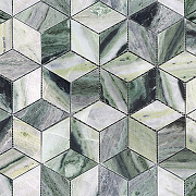 Мозаика Caramelle mosaic Pietrine 7 мм Onice Verde oliva POL Diamond 25,9x29,8 см