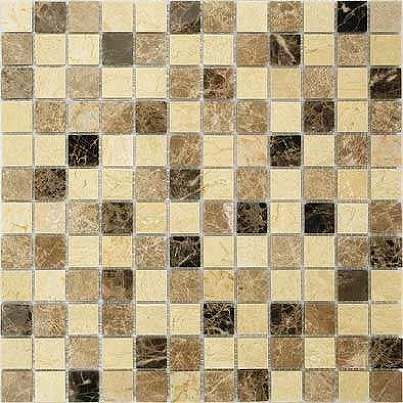 Мозаика Caramelle mosaic Pietrine 7 мм Pietra Mix 1 POL 30,5x30,5 см