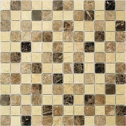 Мозаика Caramelle mosaic Pietrine 7 мм Pietra Mix 1 POL 30,5x30,5 см