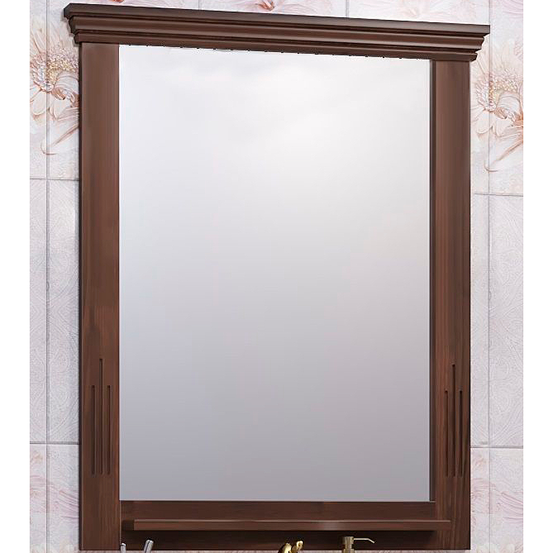 Зеркало Opadiris Риспекто 80 00-00006030 Орех антикварный мебель для ванной opadiris риспекто 85 нагал