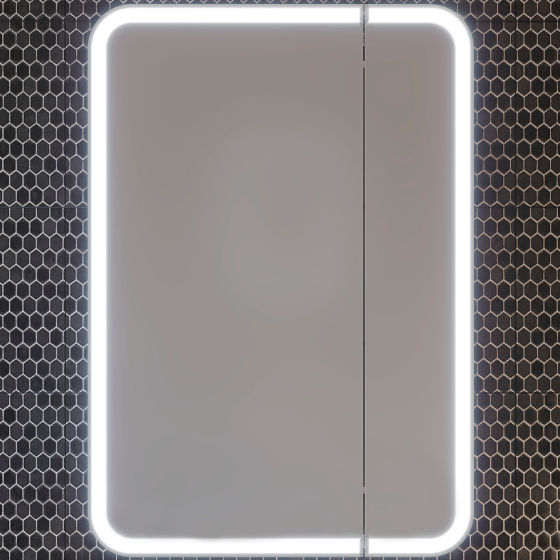 Зеркальный шкаф Opadiris Элеганс 70 00-00006755 с подсветкой Белый матовый зеркальный шкаф opadiris фреш 70 00 00003584 белый глянцевый