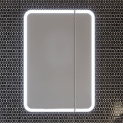 Зеркальный шкаф Opadiris Элеганс 70 00-00006755 с подсветкой Белый матовый-1