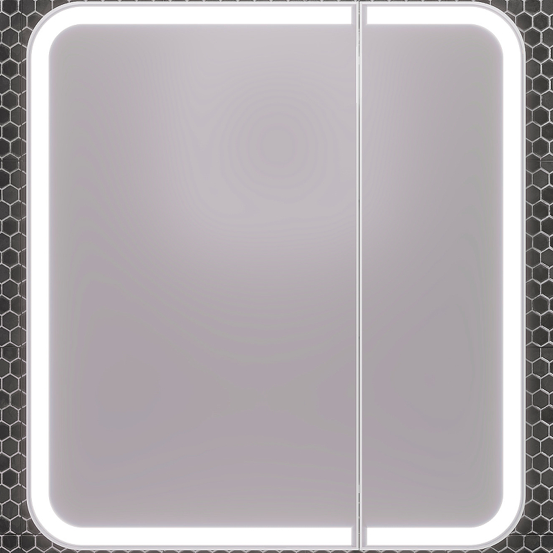 Зеркальный шкаф Opadiris Элеганс 90 00-00006882 с подсветкой Белый матовый зеркальный шкаф opadiris фреш 70 00 00003584 белый глянцевый