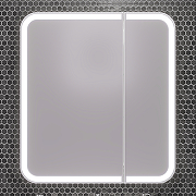 Зеркальный шкаф Opadiris Элеганс 90 00-00006882 с подсветкой Белый матовый-1