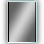 Зеркало Континент Amer 600х1000 ЗЛП1526 с подсветкой Черное с бесконтактным выключателем-2
