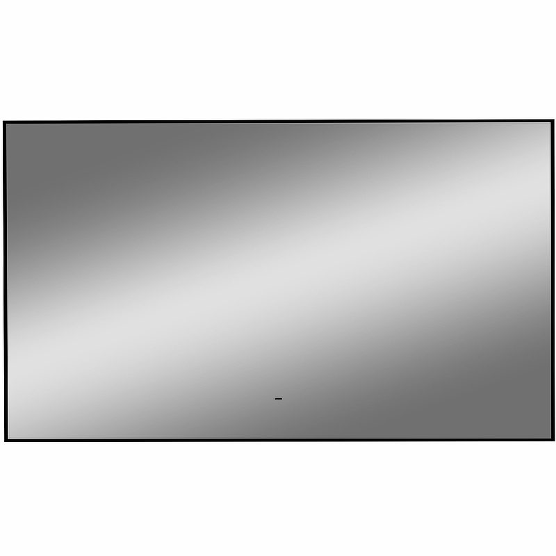 Зеркало Континент Amer 1200х700 ЗЛП1524 с подсветкой Черное с бесконтактным выключателем