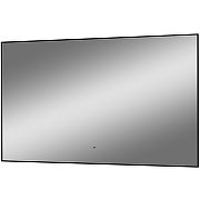 Зеркало Континент Amer 1200х700 ЗЛП1524 с подсветкой Черное с бесконтактным выключателем-1