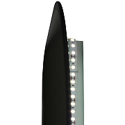 Зеркало Континент Torry 600х1200 ЗЛП1533 с подсветкой Черное с бесконтактным выключателем-5