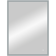 Зеркало Континент Solid 600х800 ЗЛП620 с подсветкой Серебро с сенсорным выключателем-1