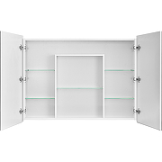 Зеркальный шкаф Aquaton Лондри 100 1A267302LH010 Белый глянцевый-1