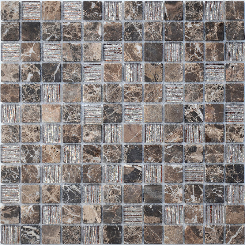 Мозаика Caramelle mosaic Silk Way Coffee Jute 29,8x29,8 см