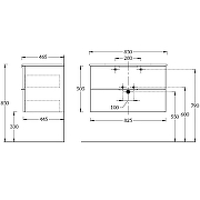 Тумба под раковину Kerama Marazzi Piano 85 PI.F.85\WHT подвесная Белая глянцевая-2