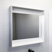 Зеркало Comforty Марсель 90 00-00013685 с подсветкой Белое матовое с бесконтактным выключателем-1