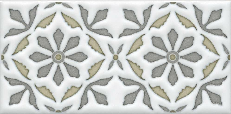 Керамический декор Kerama Marazzi Клемансо орнамент STG\A618\16000 7,4х15 см