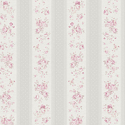 Обои AS Creation Maison Charme 39069-2 Винил на флизелине (0,53*10,05) Белый/Серый/Розовый, Полоса/Цветы
