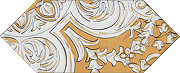 Керамический декор Kerama Marazzi Алмаш жёлтый глянцевый HGD\B514\35000 14х34 см
