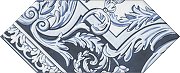 Керамический декор Kerama Marazzi Алмаш синий глянцевый HGD\A515\35000 14х34 см