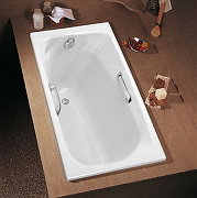 Чугунная ванна Jacob Delafon Melanie 170x70 E2925-00 с антискользящим покрытием-1