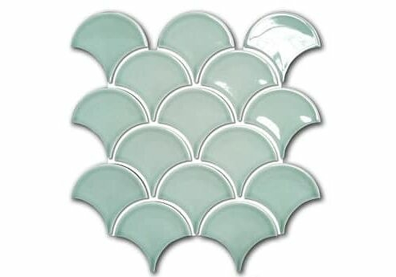 цена Керамическая мозаика Orro Mosaic Ceramic Mint Scales 25,9x27,9 см