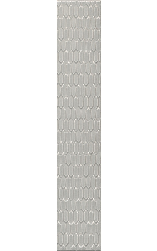 Керамический бордюр Kerama Marazzi Левада серый светлый глянцевый LSB002 7,1х40 см