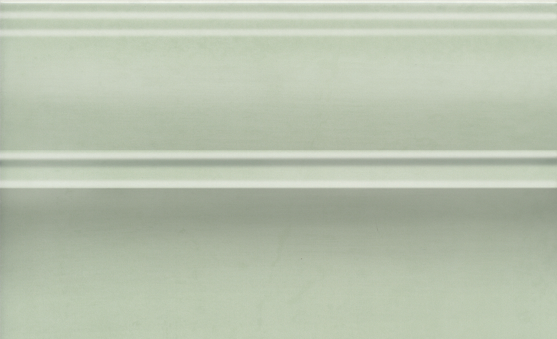 Керамический плинтус Kerama Marazzi Левада зеленый светлый глянцевый FMB027 15х25 см