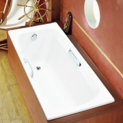 Чугунная ванна Jacob Delafon Diapason 170x75 E2926-00 с антискользящим покрытием-1