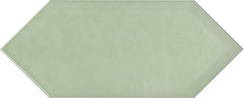Керамическая плитка Kerama Marazzi Фурнаш грань зеленый светлый глянцевый 35026 настенная 14х34 см 35026