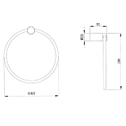 Кольцо для полотенец Raiber Graceful RP-80006 Хром-5