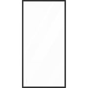 Шторка на ванну STWORKI Карлстад 70 профиль Черный матовый стекло прозрачное