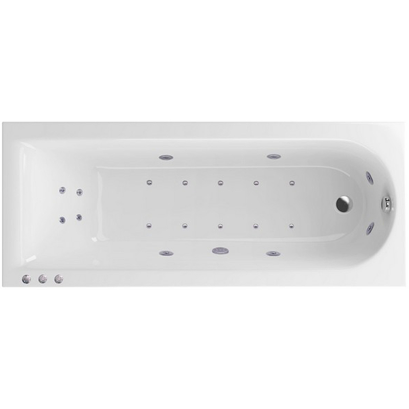 цена Акриловая ванна Excellent Aurum Slim 180x80 WAEX.AUR18S.LUX.CR с гидромассажем