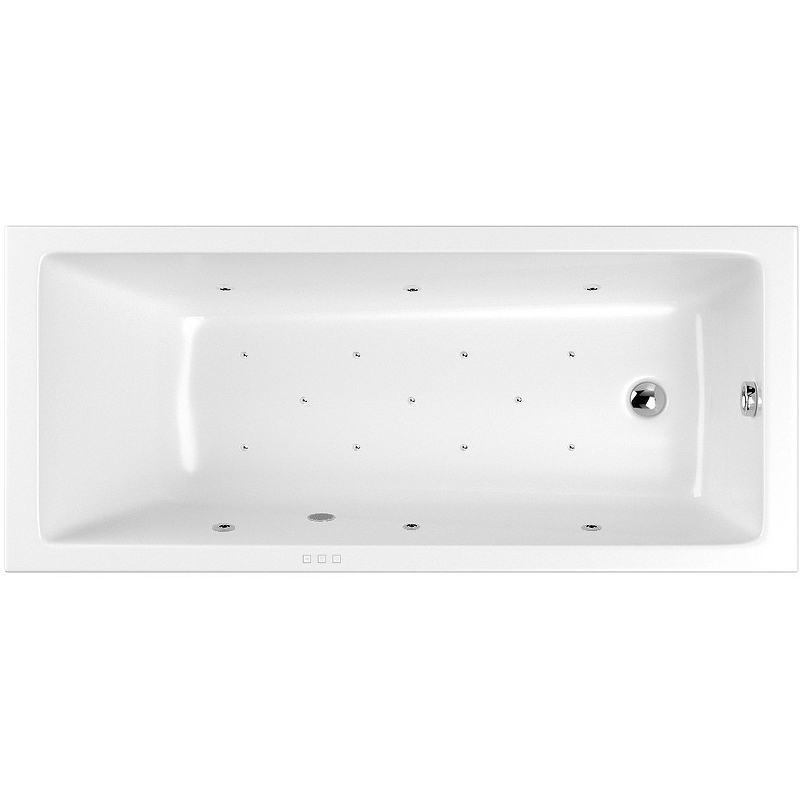 Акриловая ванна Whitecross Wave Slim 160x80 0111.160080.100.RELAX.CR с гидромассажем