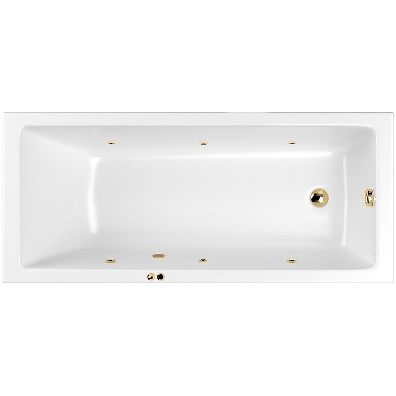 цена Акриловая ванна Whitecross Wave Slim 150x70 0111.150070.100.SOFT.GL с гидромассажем
