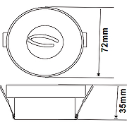 Встраиваемый светильник Crystal Lux CLT 044C CH Серебро-2