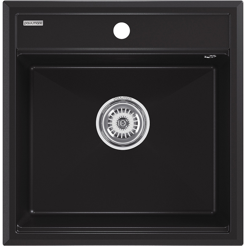 Кухонная мойка Paulmark Stepia-500 PM115051-BLM Черный металлик кухонная мойка teka clivo 60 b tq черный металлик 40148020