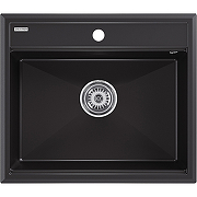 Кухонная мойка Paulmark Stepia-590 PM115951-BLM Черный металлик