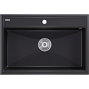 Кухонная мойка Paulmark Stepia-750 PM117551-BLM Черный металлик